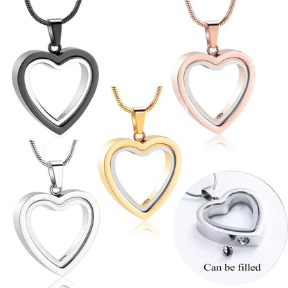 CraftedSense™ Heart Memory Necklace 💖 | Elegant Keepsake Pendant