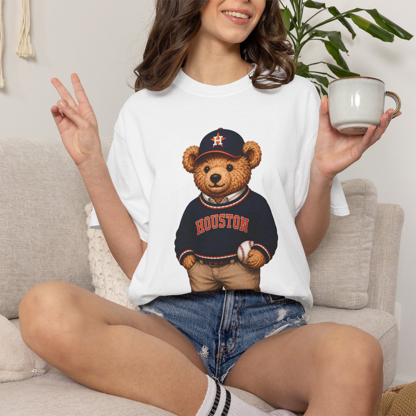 Vintage Preppy Teddy Bear Tee - Boston Baseball Edition