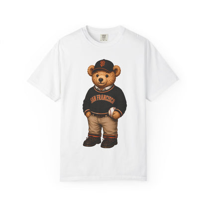 Vintage Preppy Teddy Bear Tee - San Fran Baseball Edition