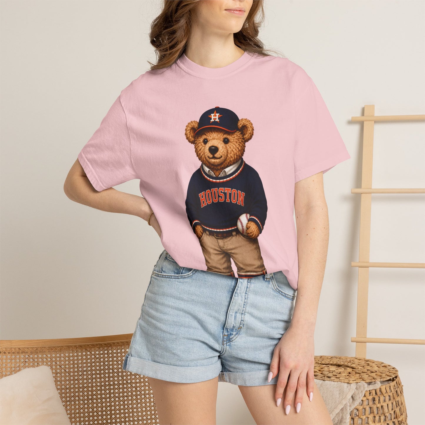 Vintage Preppy Teddy Bear Tee - Boston Baseball Edition
