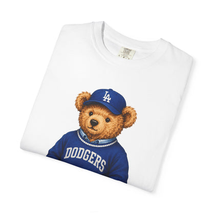 Vintage Preppy Teddy Bear Tee - Los Angeles Baseball Edition
