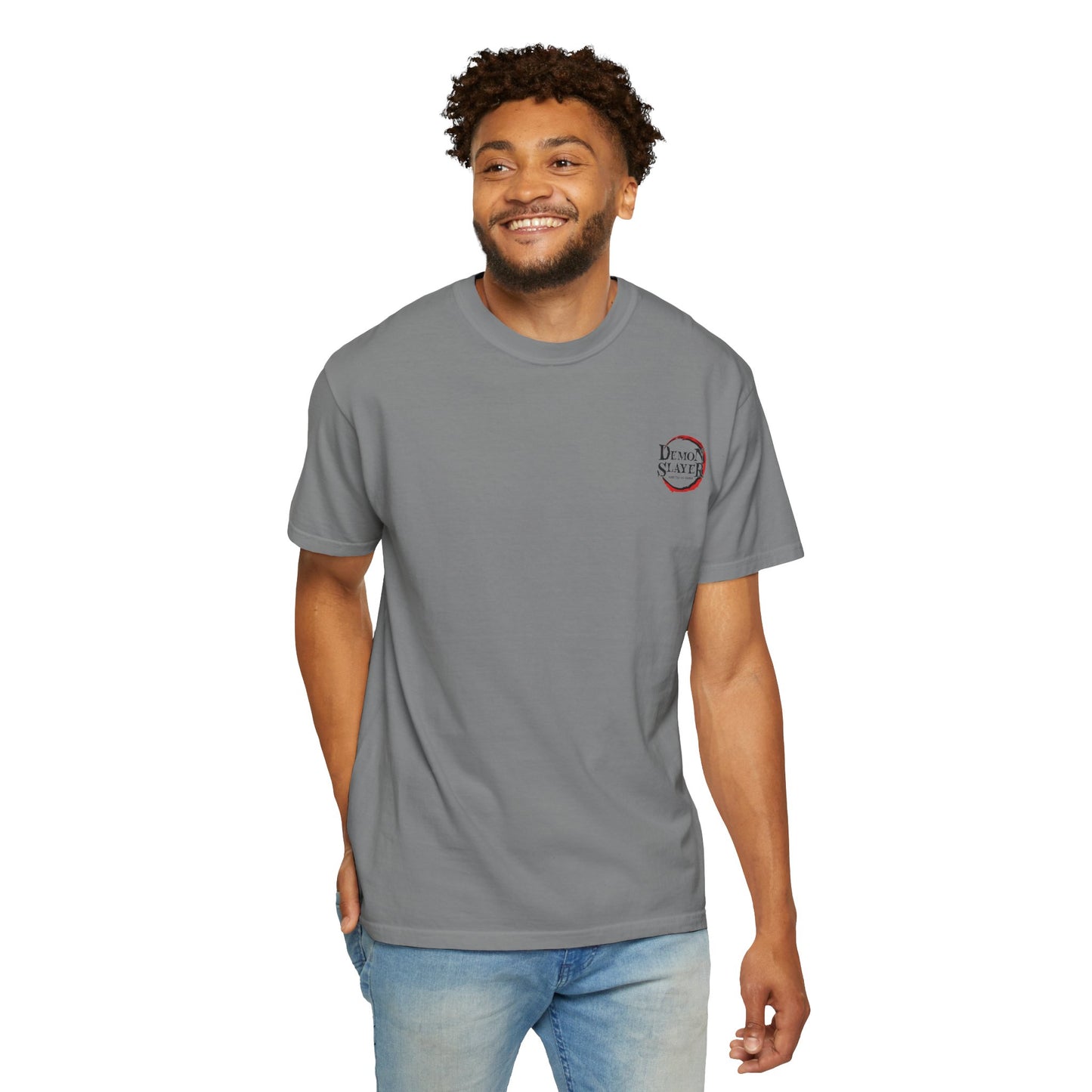 Demon Slayer Unisex Garment-Dyed T-shirt - Anime Graphic Tee