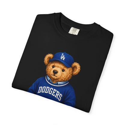 Vintage Preppy Teddy Bear Tee - Los Angeles Baseball Edition