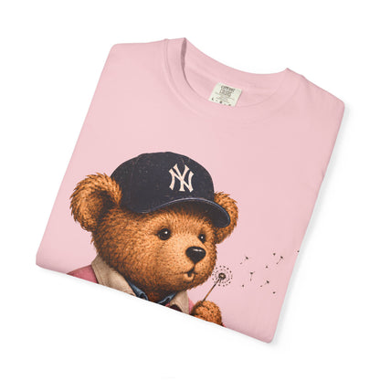 Vintage Preppy Teddy Bear Tee - New York Baseball Edition