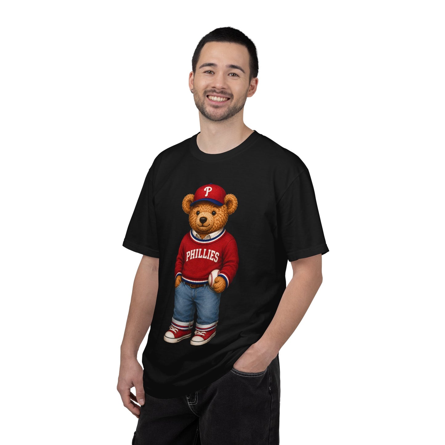 Vintage Preppy Teddy Bear Tee - Phillies Baseball Edition