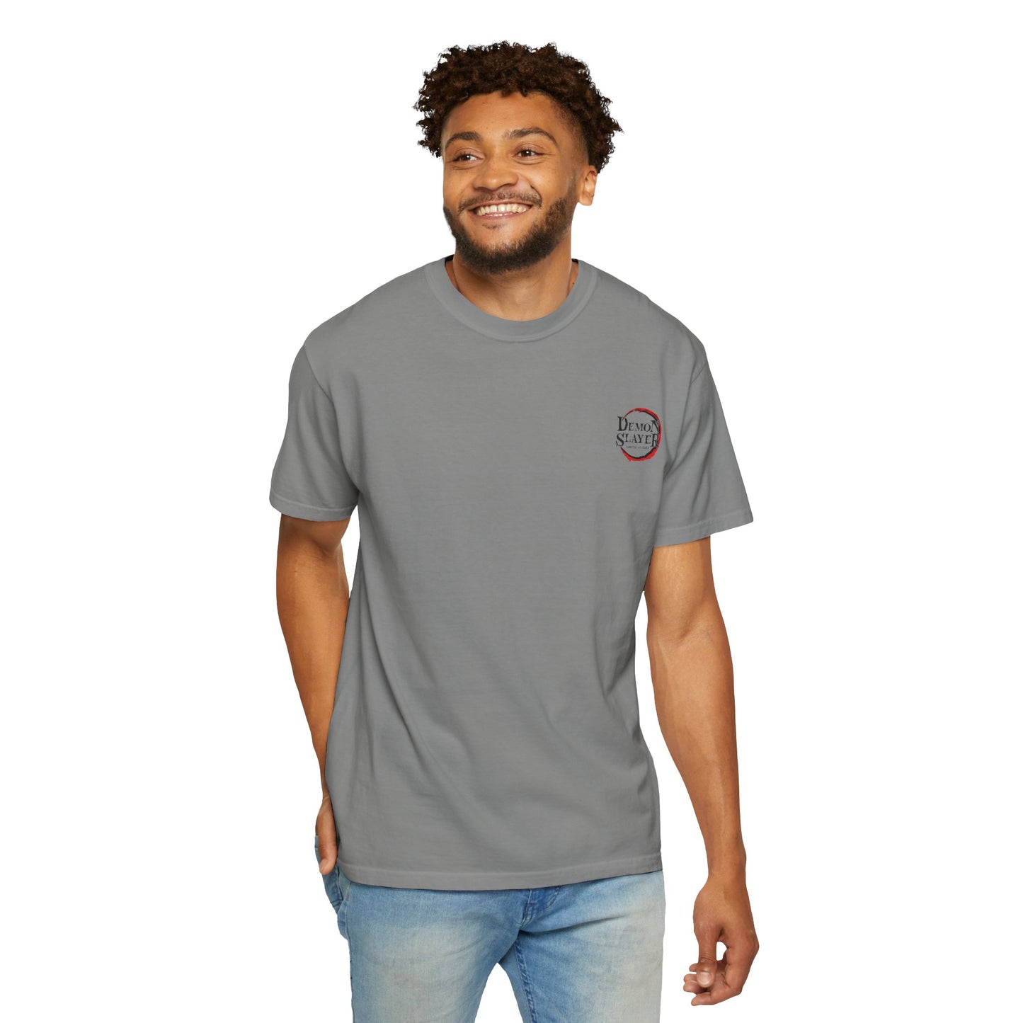 Demon Slayer Unisex Garment-Dyed T-shirt - Anime Graphic Tee