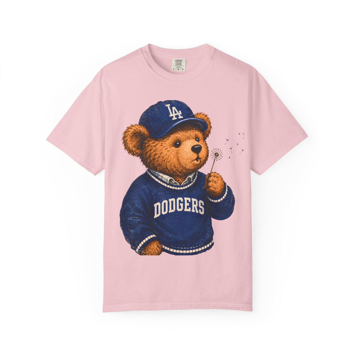 Vintage Preppy Teddy Bear Tee - Los Angeles Baseball Edition