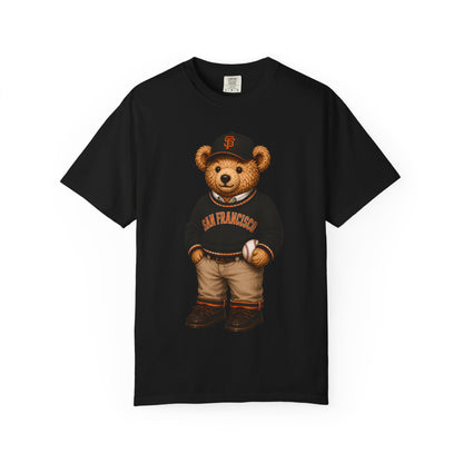 Vintage Preppy Teddy Bear Tee - San Fran Baseball Edition