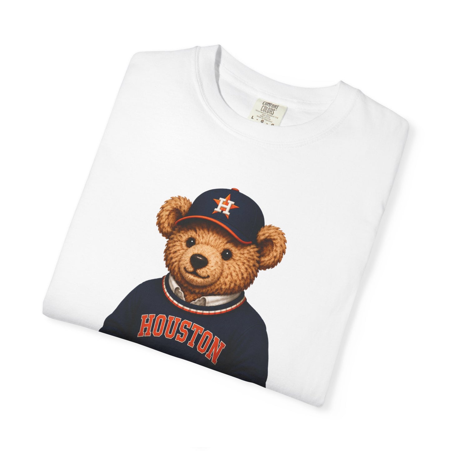 Vintage Preppy Teddy Bear Tee - Huston Baseball Edition