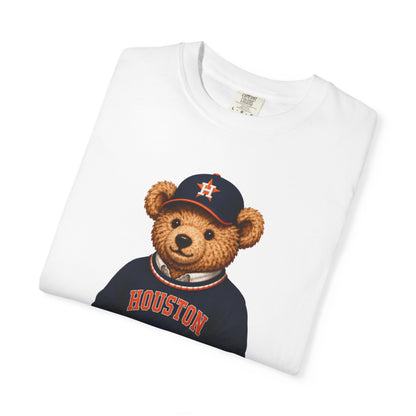 Vintage Preppy Teddy Bear Tee - Huston Baseball Edition