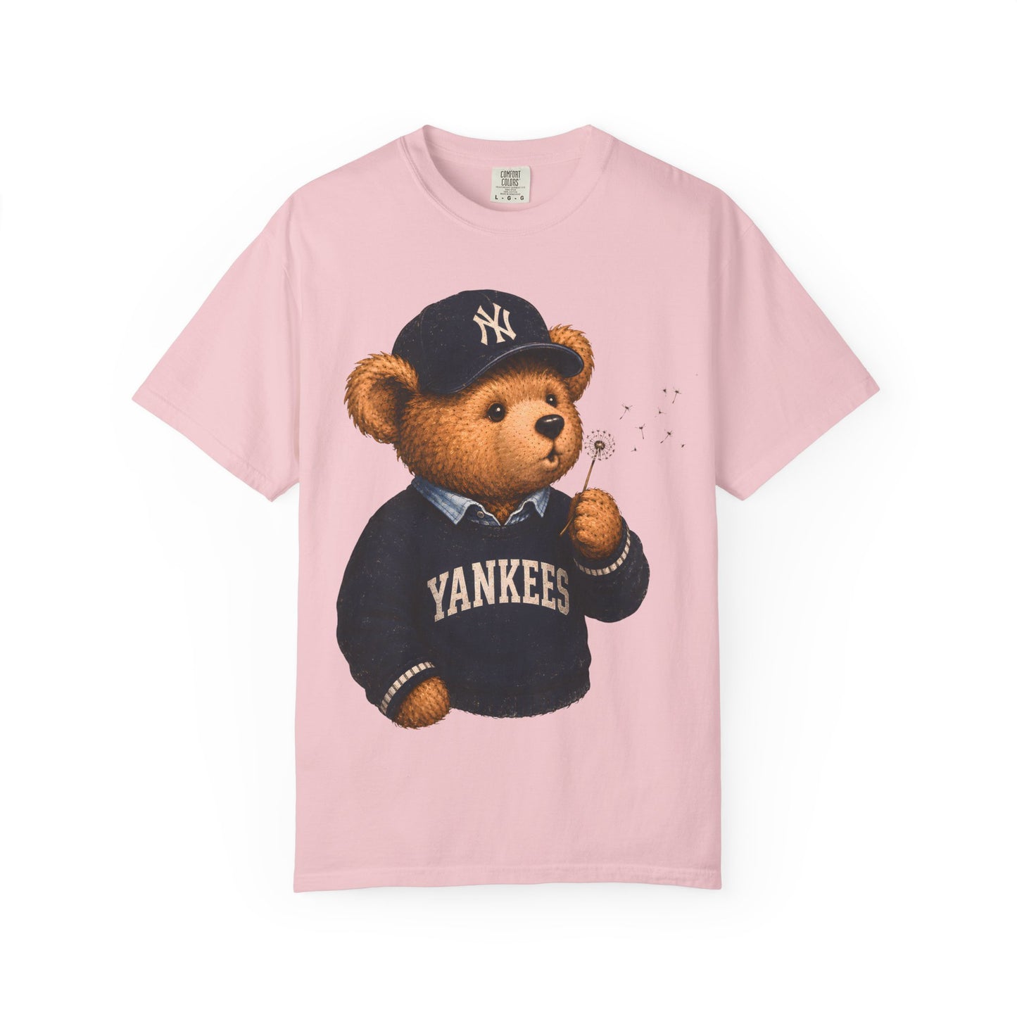 Vintage Preppy Teddy Bear Tee - New York Baseball Edition