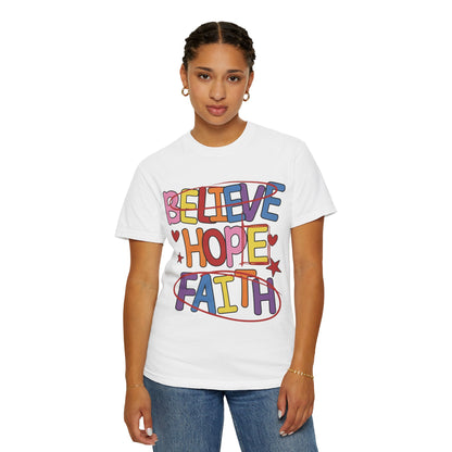 Faith Over Fear Shirt, Christian Tee, Inspirational Bible Shirt, Unisex Faith Apparel, Religious Gift for Men Women