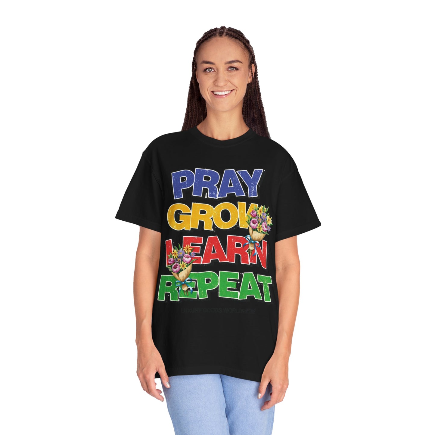 Camiseta Orar, Crecer, Aprender, Repetir