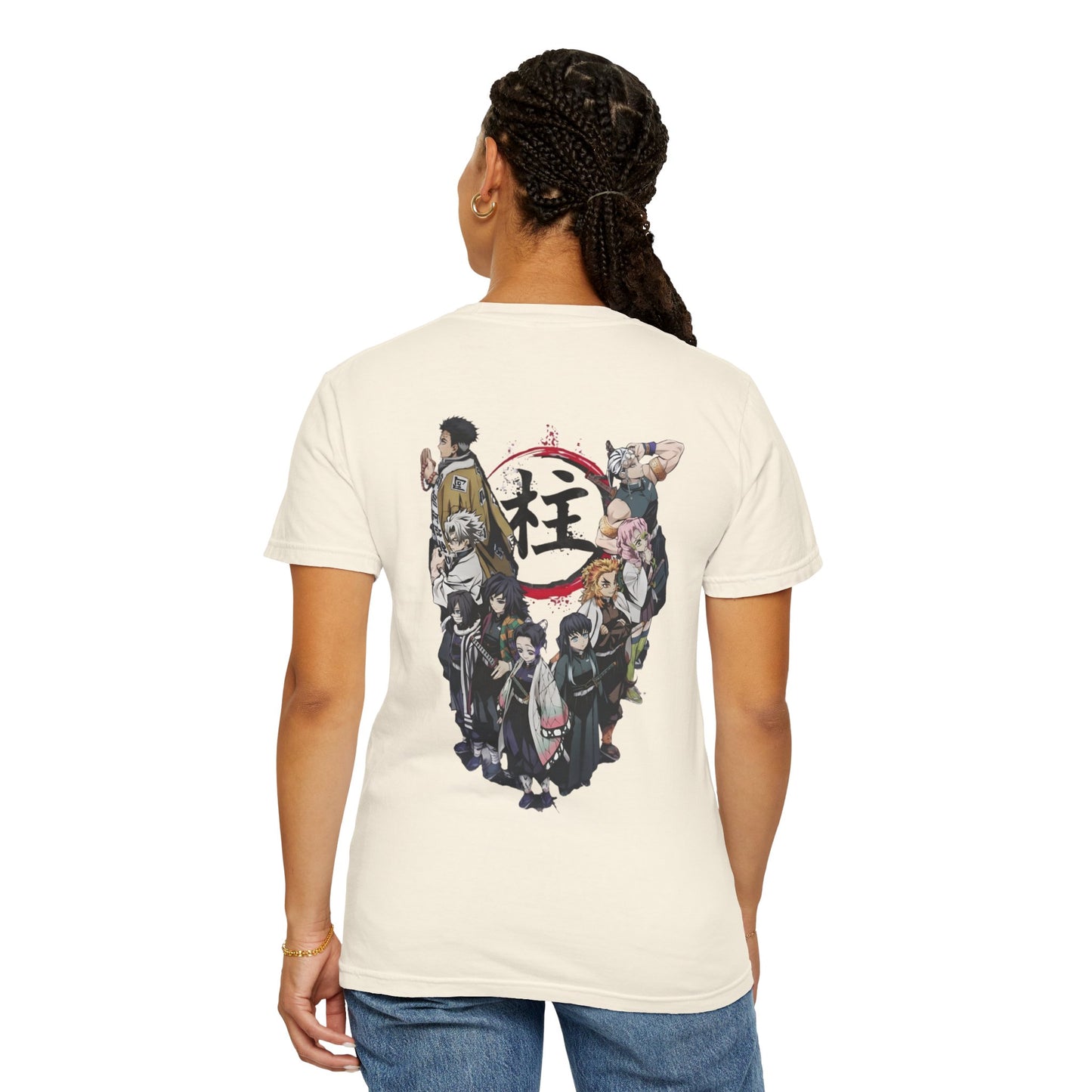 Demon Slayer Unisex Garment-Dyed T-shirt - Anime Graphic Tee