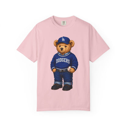 Vintage Preppy Teddy Bear Tee - Los Angeles Baseball Edition