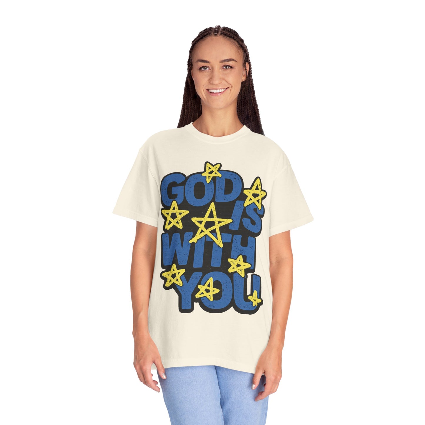 Faith-Driven Tee -With You — Inspirational Christian T-Shirt