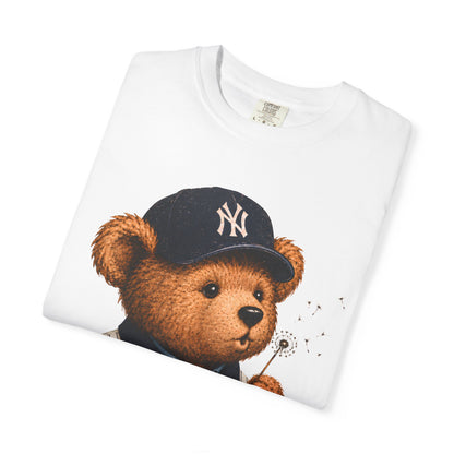 Vintage Preppy Teddy Bear Tee - New York Baseball Edition