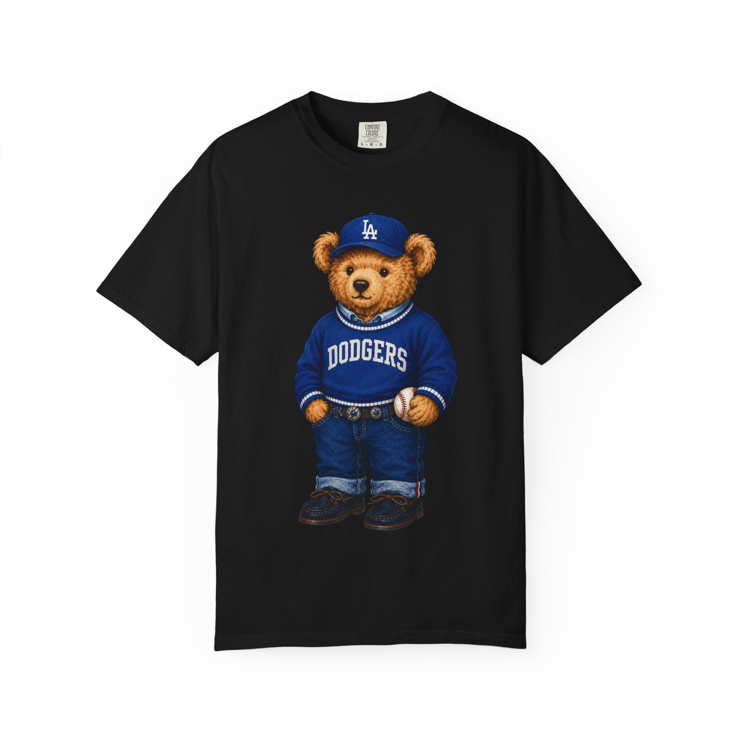 Vintage Preppy Teddy Bear Tee - Los Angeles Baseball Edition