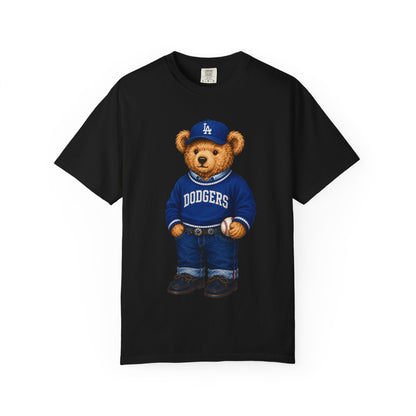 Vintage Preppy Teddy Bear Tee - Los Angeles Baseball Edition
