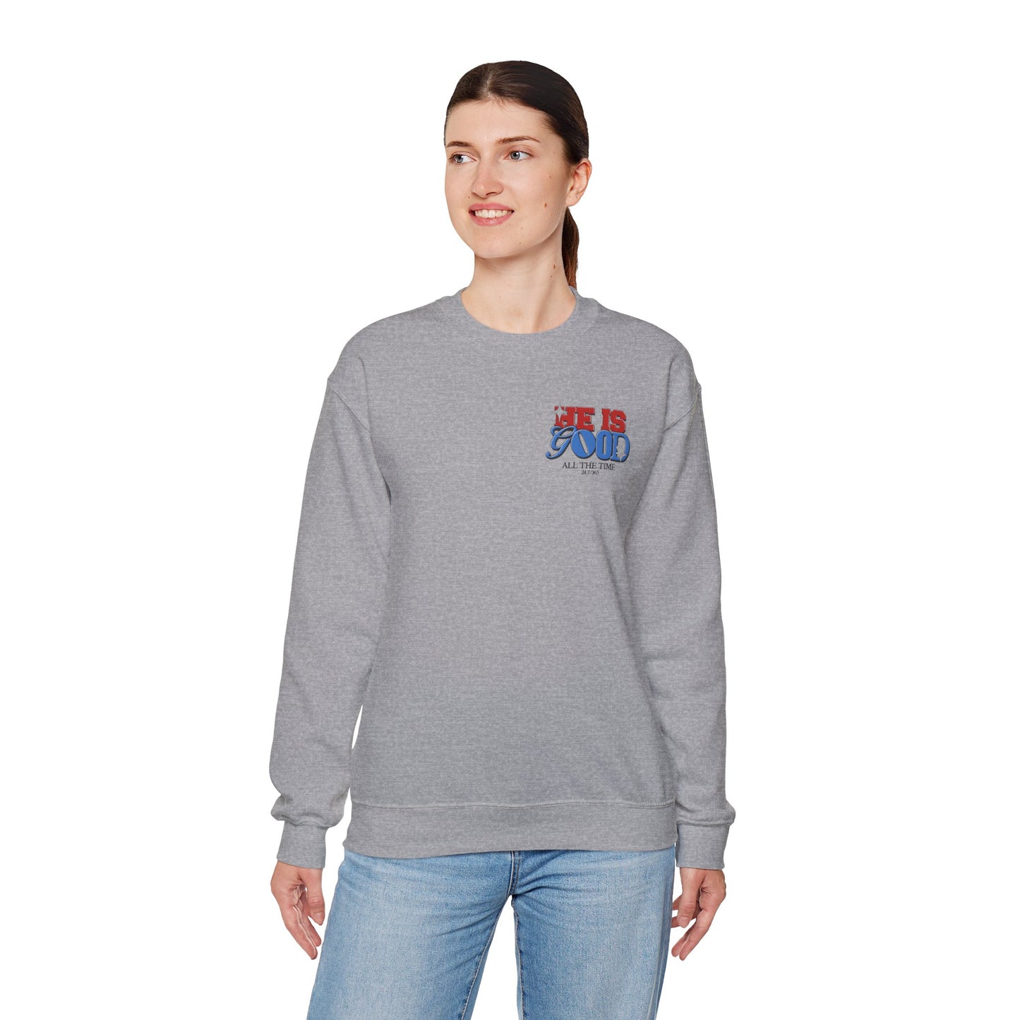 Crewneck Sweatshirt — "You Are God's Child" Graphic Christian Sweatshirt