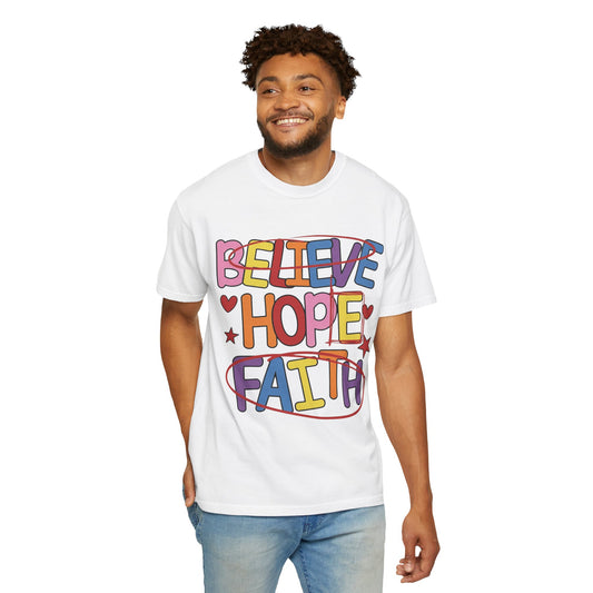 Faith Over Fear Shirt, Christian Tee, Inspirational Bible Shirt, Unisex Faith Apparel, Religious Gift for Men Women
