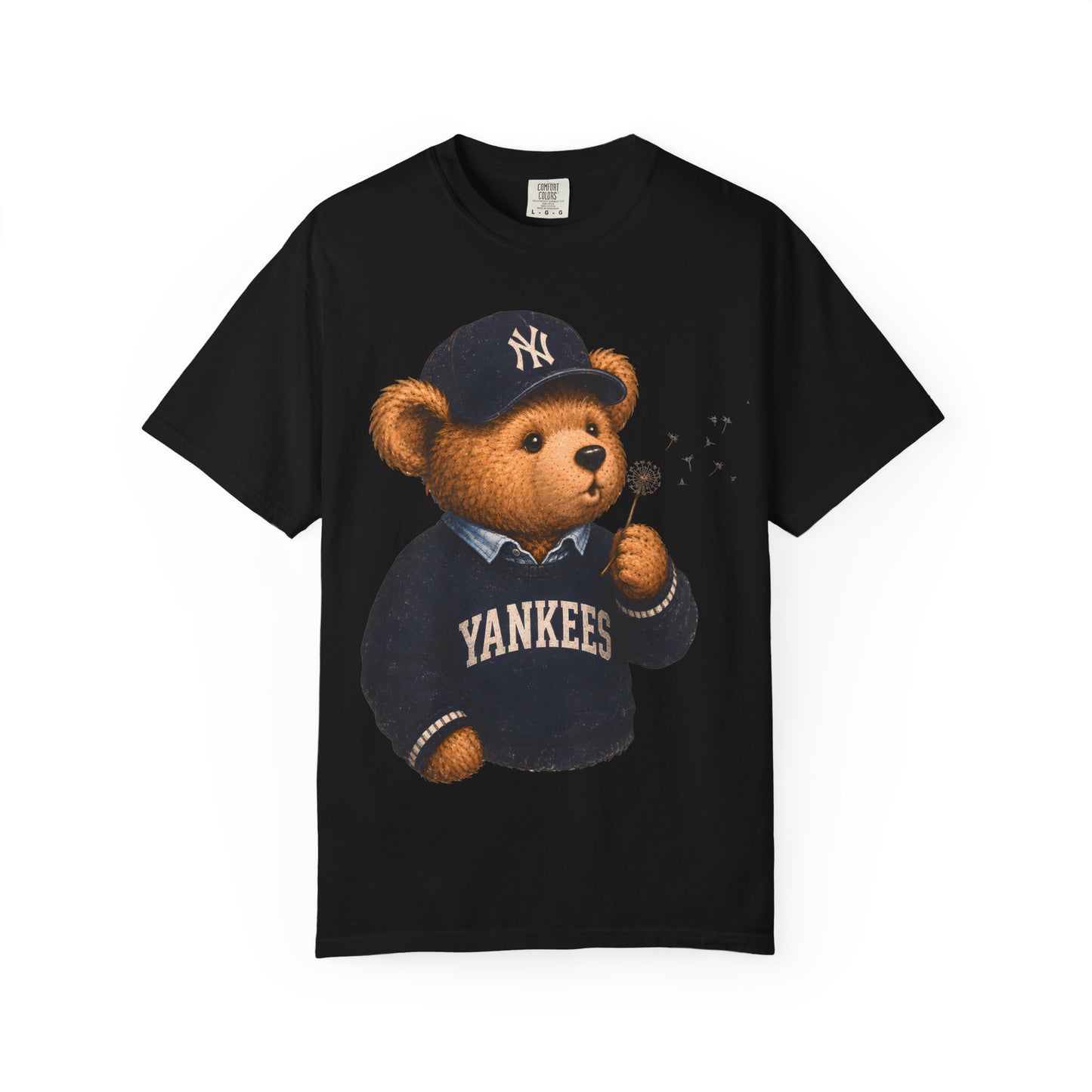 Vintage Preppy Teddy Bear Tee - New York Baseball Edition