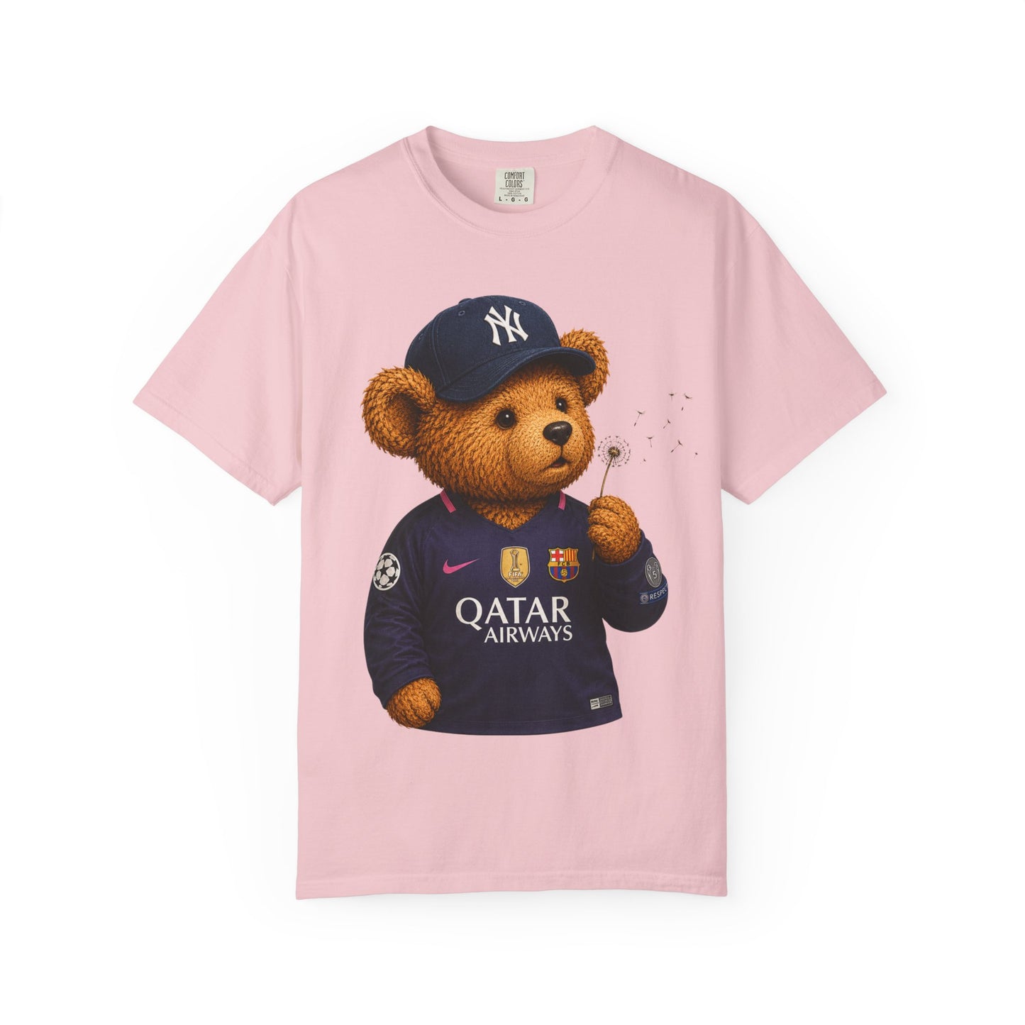 Teddy Bear x Barcelona 2015/2016 purple and pink champions league long sleeve jersey Inspired