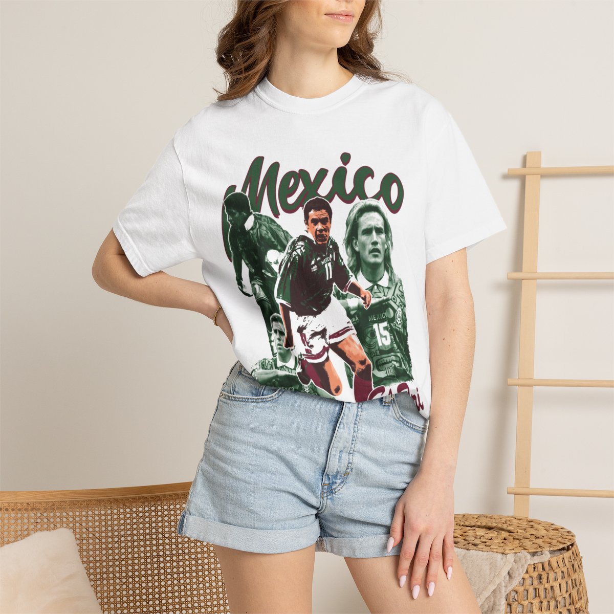Mexico El Tri 98 World Cup Vintage Soccer T-Shirt