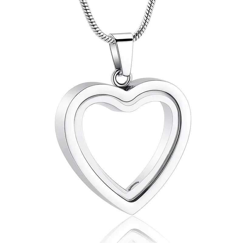 CraftedSense™ Heart Memory Necklace 💖 | Elegant Keepsake Pendant