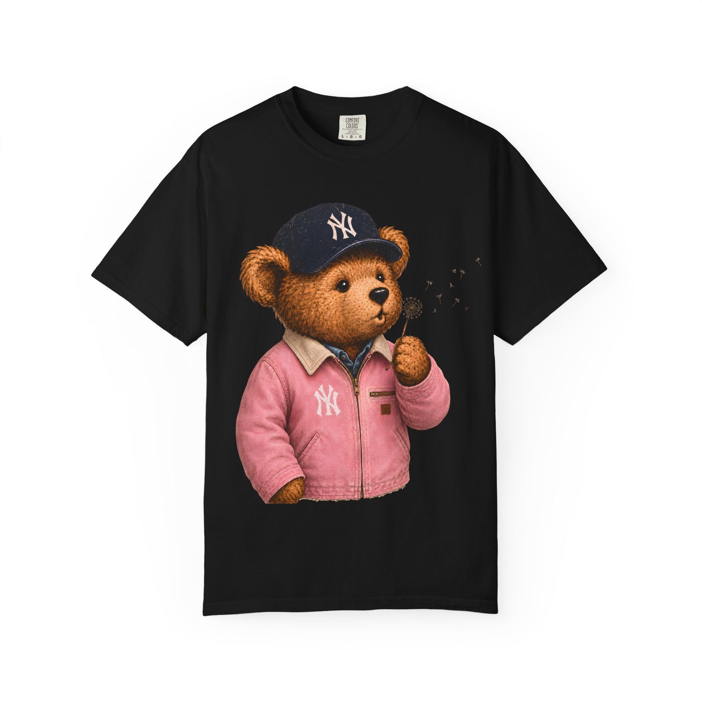Vintage Preppy Teddy Bear Tee - New York Baseball Edition