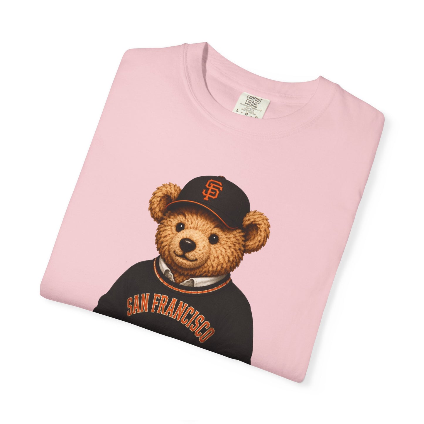 Vintage Preppy Teddy Bear Tee - San Fran Baseball Edition