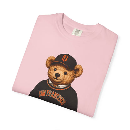 Vintage Preppy Teddy Bear Tee - San Fran Baseball Edition