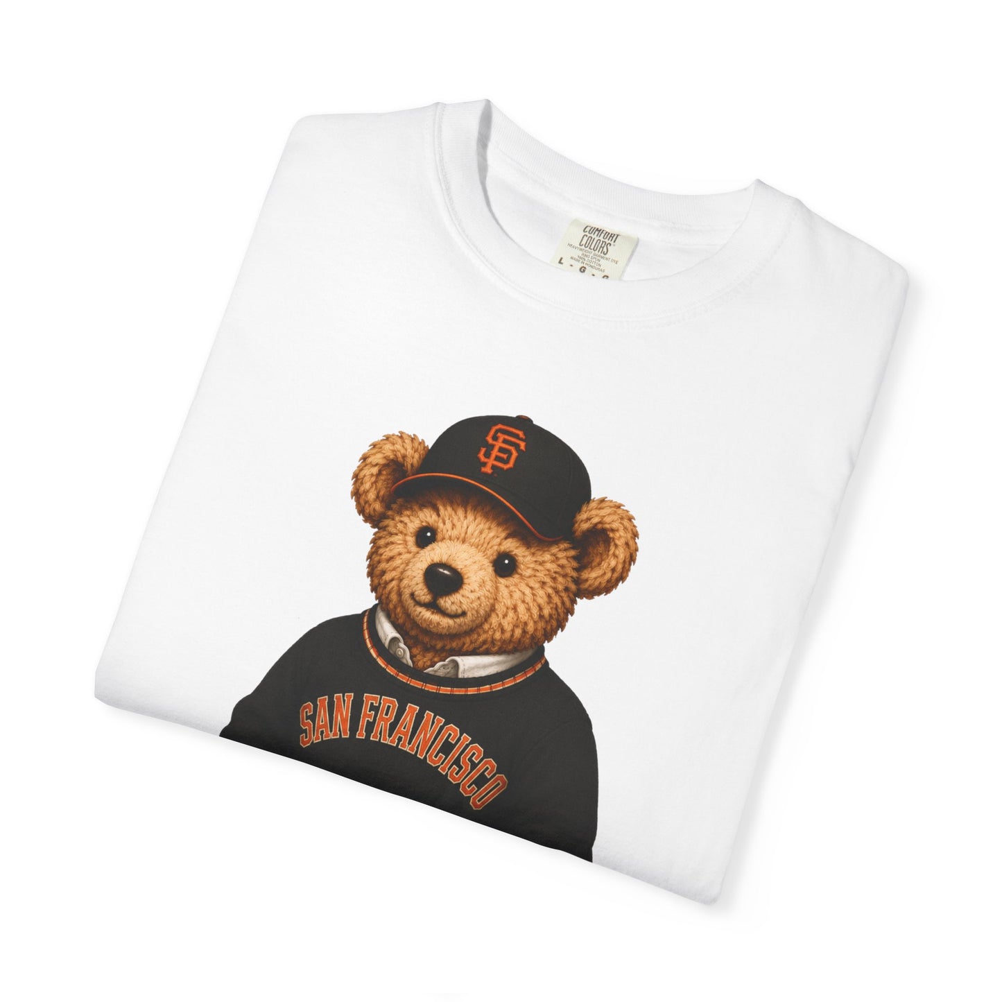 Vintage Preppy Teddy Bear Tee - San Fran Baseball Edition