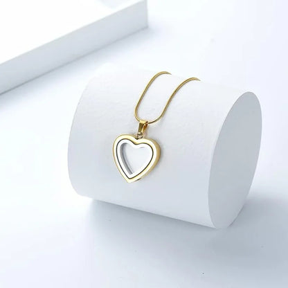 CraftedSense™ Heart Memory Necklace 💖 | Elegant Keepsake Pendant