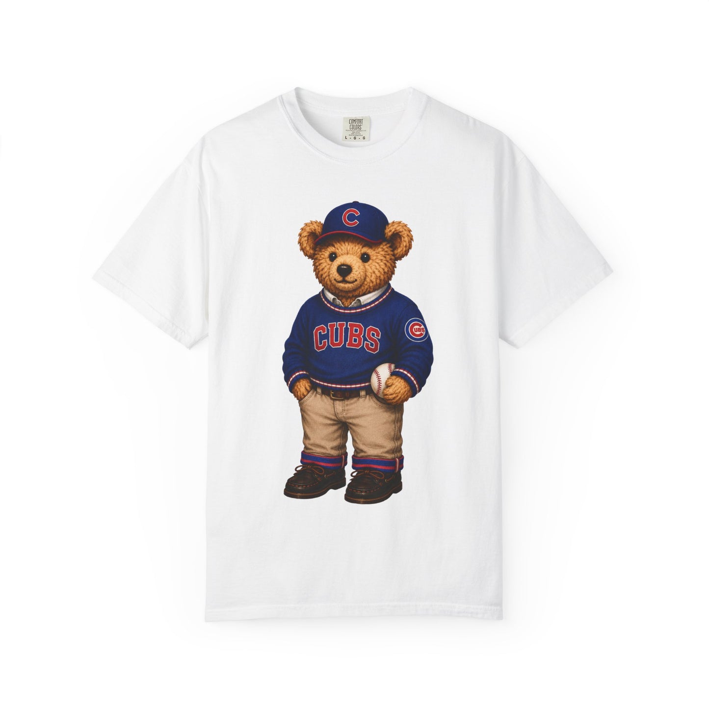 Vintage Preppy Teddy Bear Tee - Chicago Baseball Edition