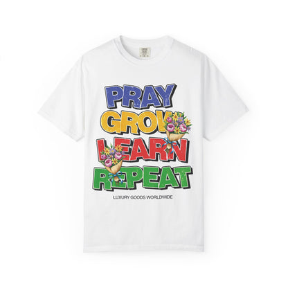 Camiseta Orar, Crecer, Aprender, Repetir