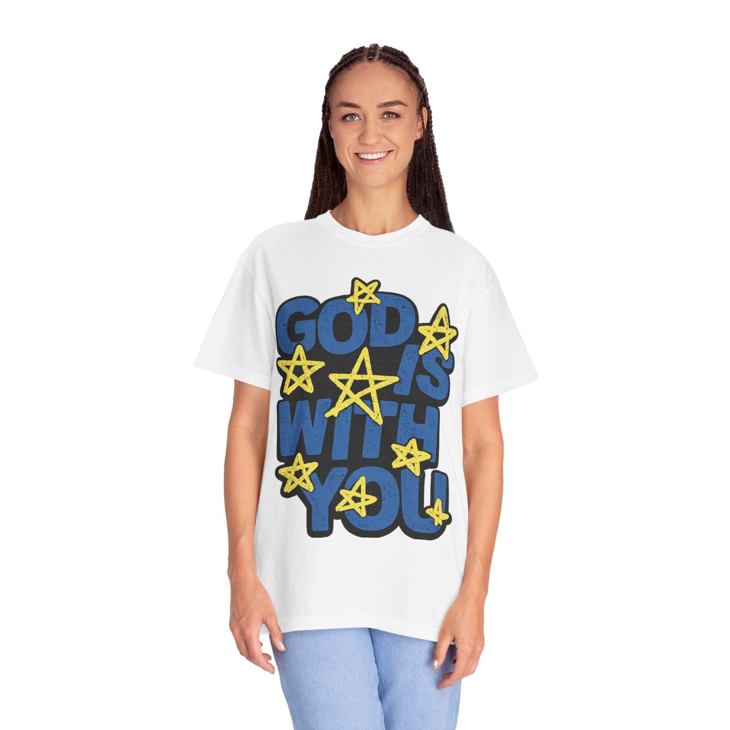 Faith-Driven Tee -With You — Inspirational Christian T-Shirt