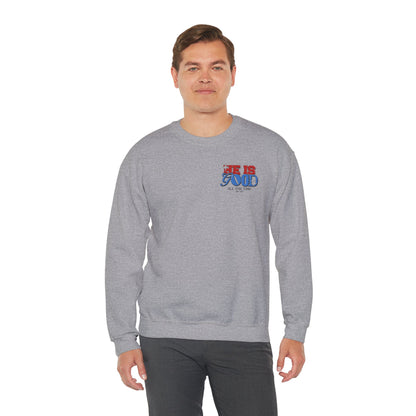 Crewneck Sweatshirt — "You Are God's Child" Graphic Christian Sweatshirt