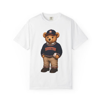 Vintage Preppy Teddy Bear Tee - Huston Baseball Edition