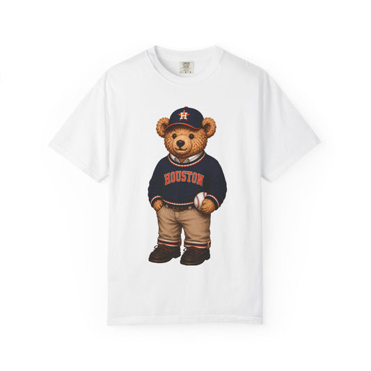 Vintage Preppy Teddy Bear Tee - Huston Baseball Edition