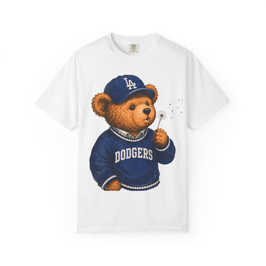 Vintage Preppy Teddy Bear Tee - Los Angeles Baseball Edition