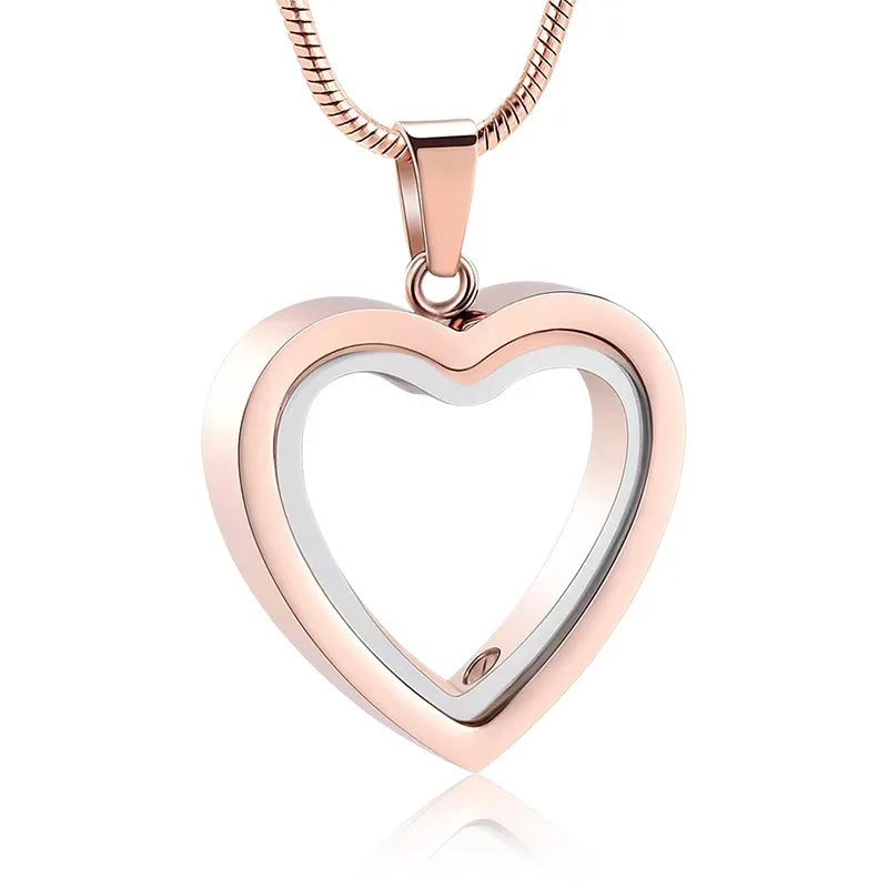 CraftedSense™ Heart Memory Necklace 💖 | Elegant Keepsake Pendant