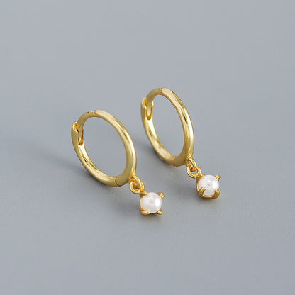 Minimalist Pearl Design Sense Earrings Women