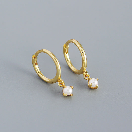 Minimalist Pearl Design Sense Earrings Women