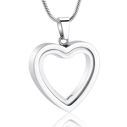 CraftedSense™ Heart Memory Necklace 💖 | Elegant Keepsake Pendant