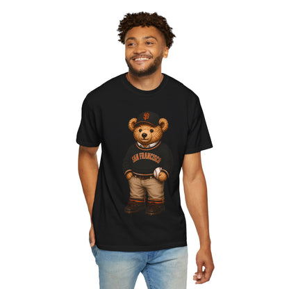 Vintage Preppy Teddy Bear Tee - San Fran Baseball Edition