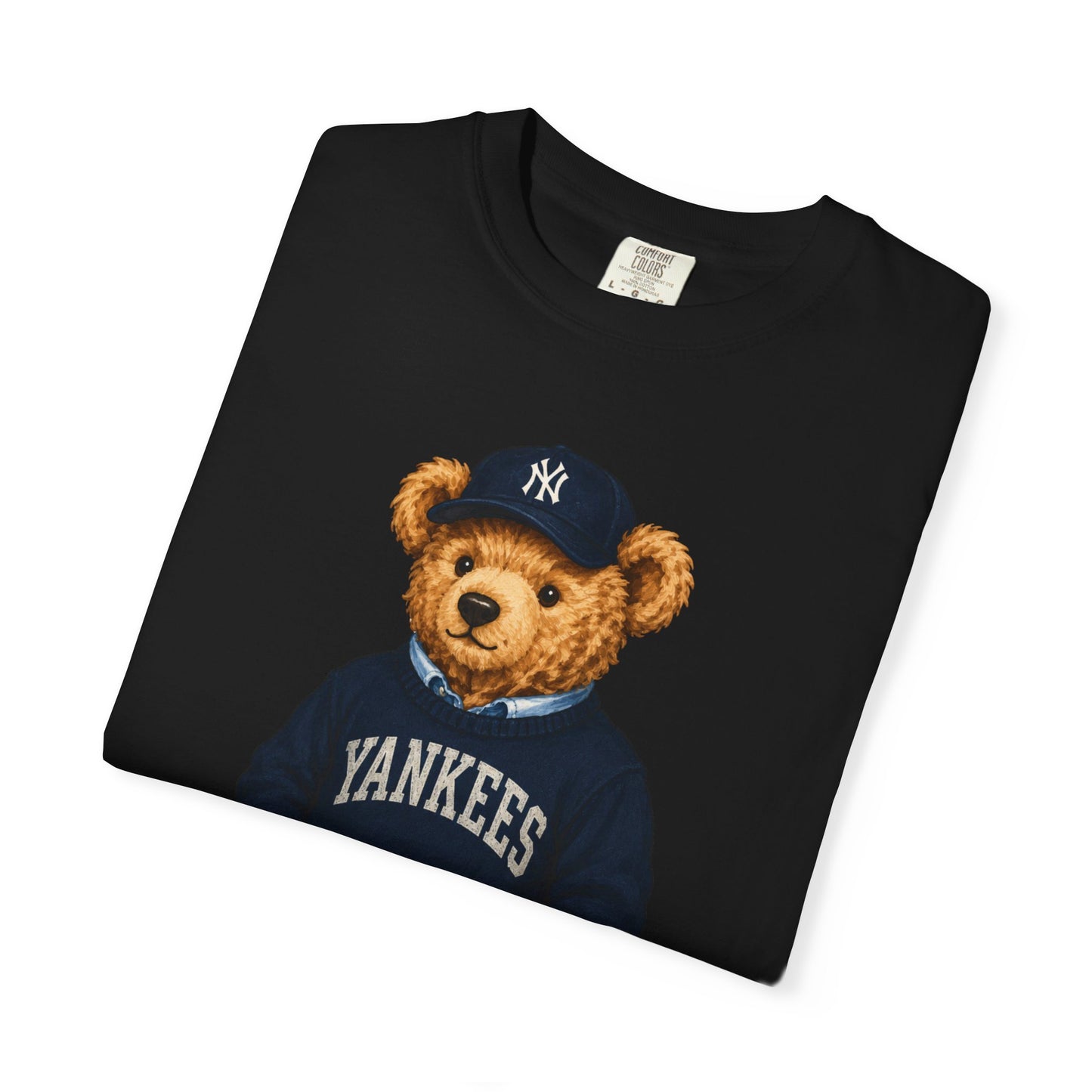 Vintage Preppy Teddy Bear Tee - New York Baseball Edition