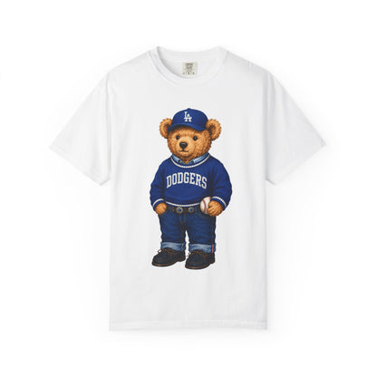 Vintage Preppy Teddy Bear Tee - Los Angeles Baseball Edition