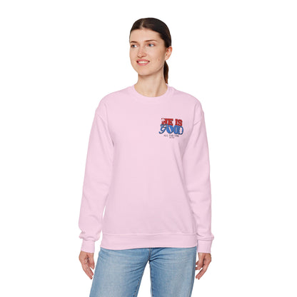 Crewneck Sweatshirt — "You Are God's Child" Graphic Christian Sweatshirt