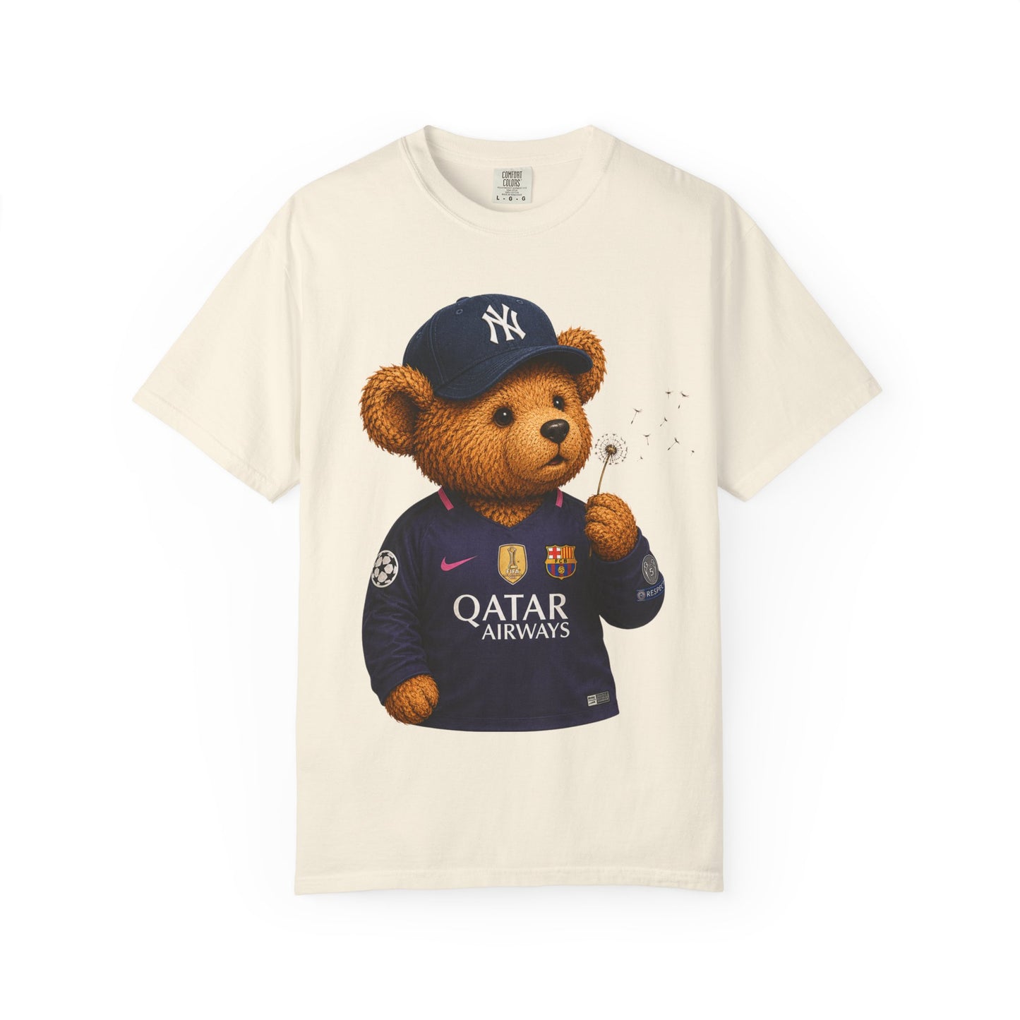 Teddy Bear x Barcelona 2015/2016 purple and pink champions league long sleeve jersey Inspired